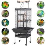 Topeakmart 61-inch Wrought Iron Selection Play Top Large Parrot Bird Cage