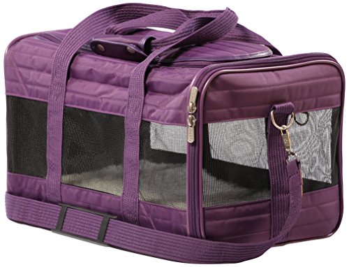 Sherpa Travel Original Deluxe Airline Approved Pet Carrier, Small, Plum