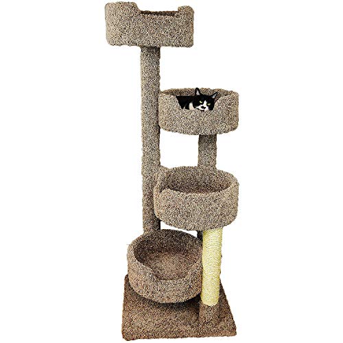 New Cat Condos Large Cat Tower with 4 Easy to Access Spacious Perches
