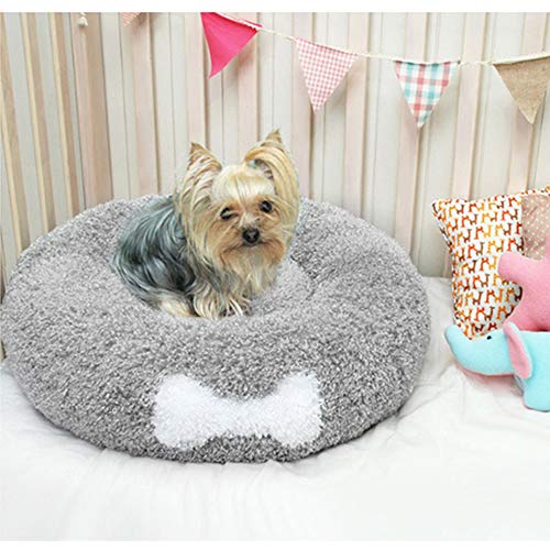 Affetto Original Donut Pet Bed for Dog and Cat Ultra Soft Luxury Faux Fur
