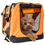 PET LIFE '360° Vista View' Zippered Soft Folding Collapsible Durable Metal