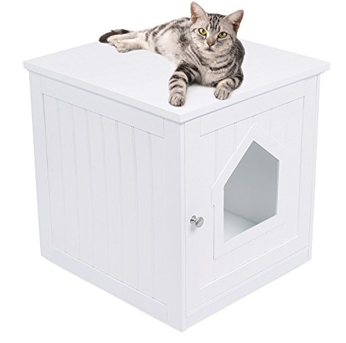 Internet's Best Decorative Cat House & Side Table - Cat Home Nightstand