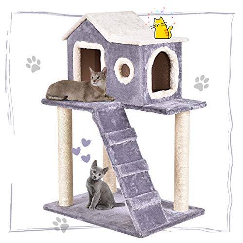 Tangkula Igloo Cat Tree, Pet Tower Kitty Condo, Lovely Pet Furniture