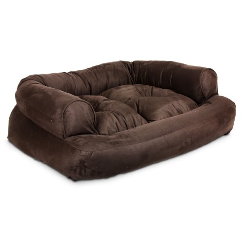 Snoozer Overstuffed Luxury Pet Sofa, X-Large, Hot Fudge