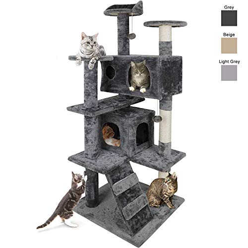 Nova Microdermabrasion 53 Inches Multi-Level Cat Tree Stand House Furniture