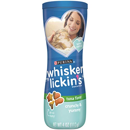 Purina Whisker Lickin's Cat Treats, Crunchy & Yummy Chicken & Tuna Flavors