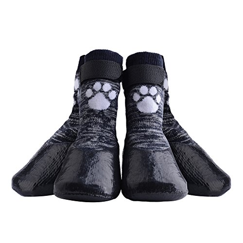 KOOLTAIL Dog Socks Anti Slip with Straps Traction Control Waterproof Paw Protector, XL
