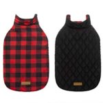 EXPAWLORER Plaid Dog Jackets for Winter Windproof Waterproof