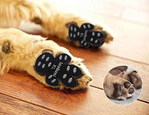 LOOBANI 48 Pieces Dog Paw Protector Traction Pads to Keeps Dogs