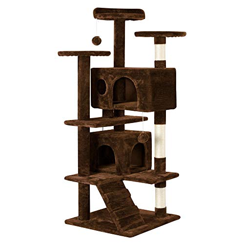 Yaheetech 51in Cat Tree Tower Condo Furniture Scratch Post for Kittens