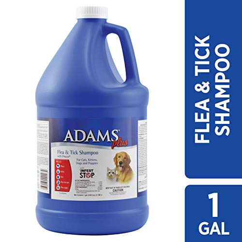 Adams Plus Flea and Tick Dog and Cat Shampoo with Precor, 1-Gallon