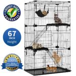 Large 3-Tier Cat Cage Pet Playpen Cat Crate Kennels 67" Height Kitten House