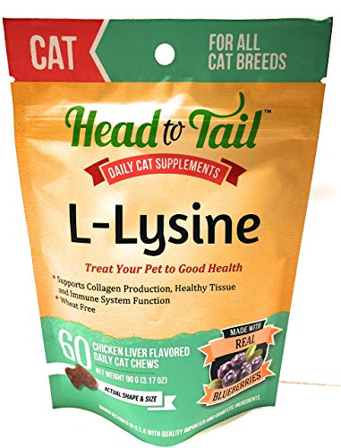 Head to Tail, L-Lysine Daily Cat Supplement, Wheat Free, All Cat Breeds