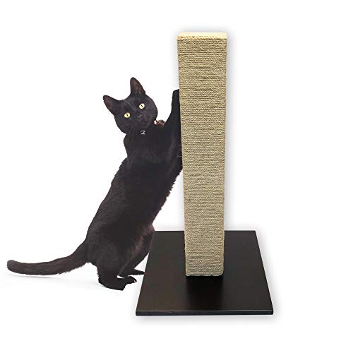 Pet Craft Supply 29" Tall Square Cat Scratching Post Natural Sisal Wrapped Cat Tree