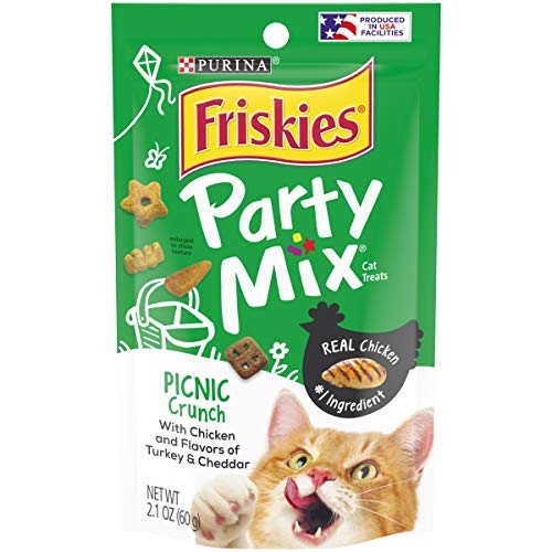 Purina Friskies Made in USA Facilities Cat Treats, Party Mix Picnic Crunch