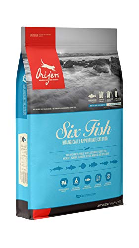 ORIJEN Dry Cat Food, Six Fish, Biologically Appropriate & Grain Free