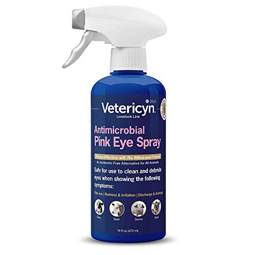 Vetericyn Plus Antimicrobial Pink Eye Spray. Safe and Effective Relief for Redness