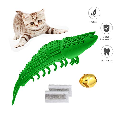 Cat Toy Interactive Toothbrush Teeth Cleaning Chew Snack Toys Cat Dental Care