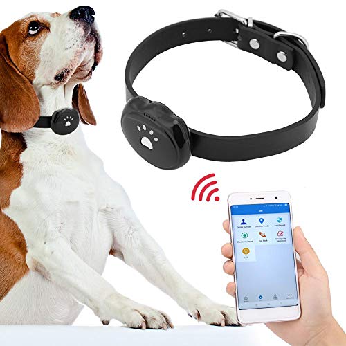 Yoidesu Mini Pet Tracker,Pet GPS Tracker,IP67 Waterproof Real Time Activity Monitor for Dogs Cats,WiFi GPS LBS AGPS Positioning Tracking Device with Collar