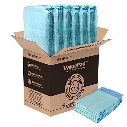 ValuePad Puppy Pads, Large 28x30 Inch, 150 Count - Economy Training Pads