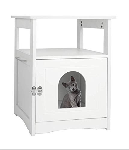 zhimei Cat Litter Box Enclosure Designer Cat Washroom Storage Bench Furniture