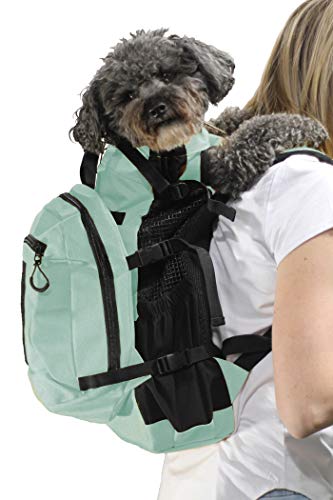 K9 Sport Sack | Dog Carrier Backpack for Small and Medium Pets | Front Facing Adjustable Dog Backpack Carrier | Fully Ventilated | Veterinarian Approved (Small, Air Plus - Summer Mint)