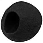 Earthtone Solutions Black Cat Cave Bed, Unique Handmade Felted Merino Wool