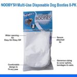 Nooby's Veterinary Dog Boots 8 Pack: Water Resistant, Maximum Protection