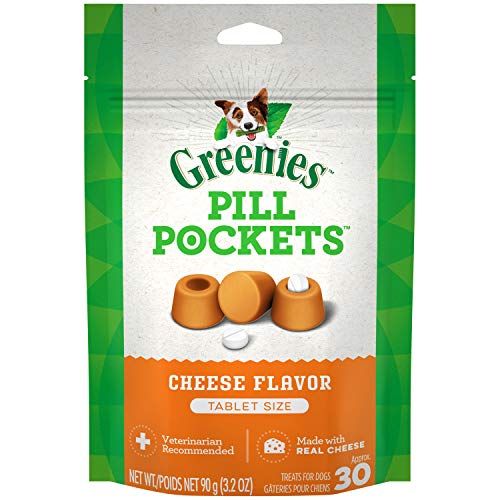 GREENIES PILL POCKETS Tablet Size Natural Dog Treats Cheese Flavor