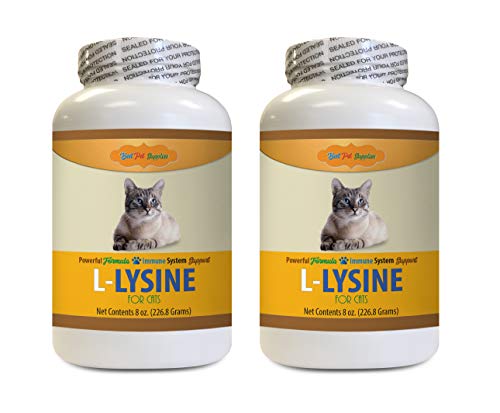 BEST PET SUPPLIES LLC cat Ear Itch - L-LYSINE Powder for Cats