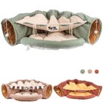 MelPet Cat Tunnel Bed, 2 in 1 Cat Tunnel with Scratching Ball