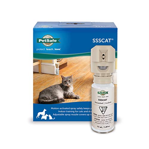 PetSafe SSSCAT Spray Pet Deterrent, Motion Activated Pet Proofing Repellent
