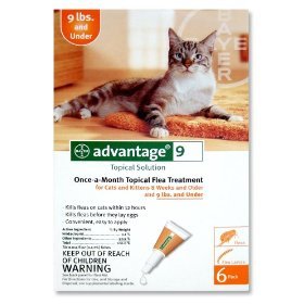 Advantage II for Small Cats 5-9 lbs by Bayer 12 Month Supply