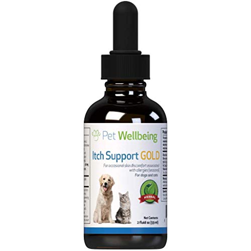 Pet Wellbeing Itch Support Gold for Cats - Natural Support for Itchy Skin