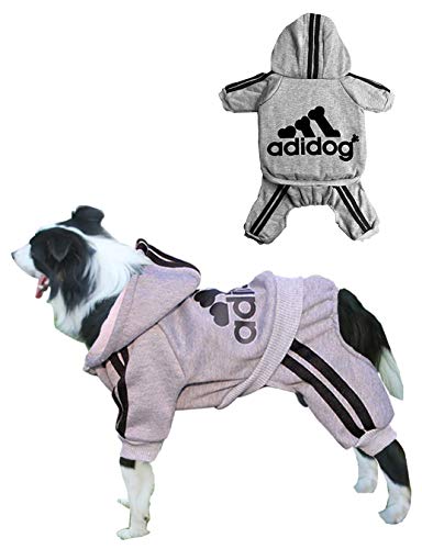 Rdc Pet Adidog Dog Hoodies, Clothes,Fleece Jumpsuit Warm Sweater