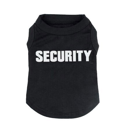 BINGPET Security Dog Shirt Summer Clothes for Pet Puppy Tee Shirts Dogs