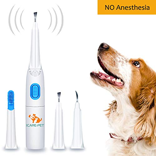 Dog Ultrasonic Tartar Remover with Pet Electric Toothbrush