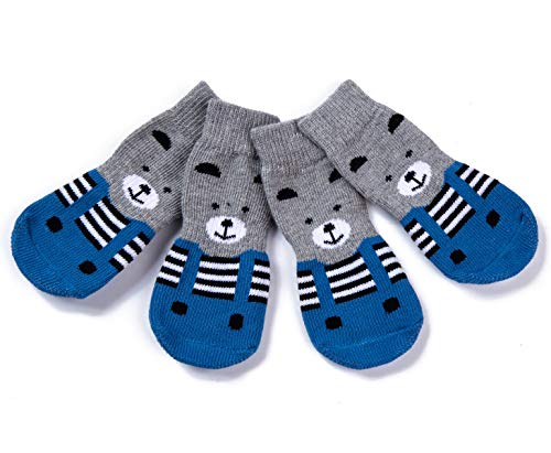 Harfkoko Pet Heroic Anti-Slip Knit Dog Socks&Cat Socks