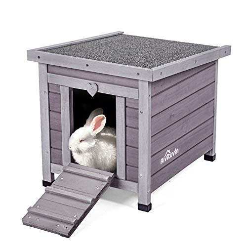 Aivituvin Rabbit Hutch Dog/Cat House Outdoor and Indoor,Bunny Cage