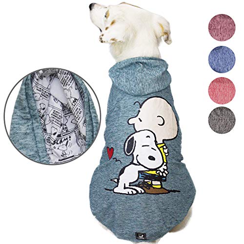 ZOOZ PETS Snoopy Dog Clothes Hoodie - Lightweight Sweatshirt for Dogs & Cats