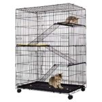 Giantex 4-Tier Cat Playpen Cat Cage with 3 Climbing Ladders & 3 Rest Benches