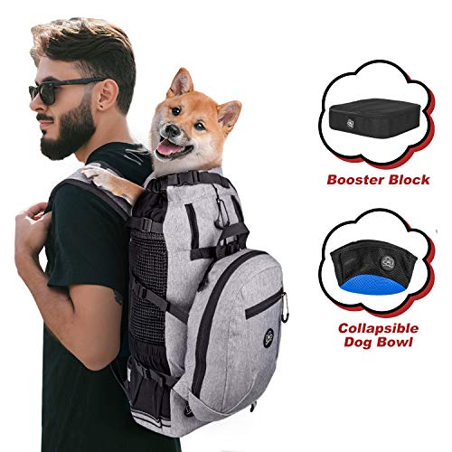 PROPLUMS Dog Carrier Backpack for Small and Medium Dogs Multifunction Pet