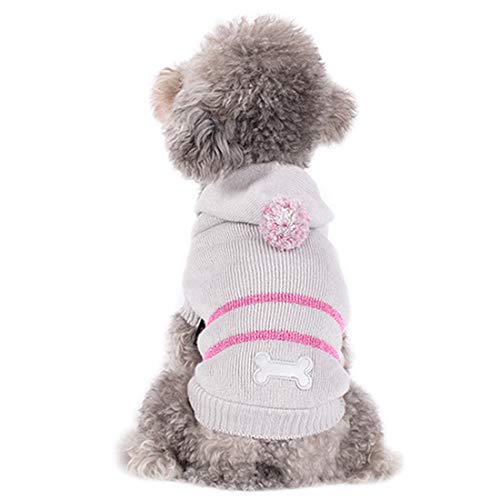 kyeese Dog Sweater for Small Dogs Reflective Snowflake Pattern