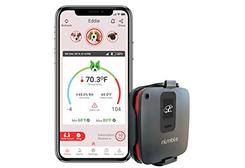 RV PetSafety | Pet Monitor 4G Lite - Powered by Verizon Cellular - No Wi-Fi Needed - Pet Environment Temperature & Humidity Monitor - 24/7 SMS & Email Alerts - in-app (iPhone/Android) Notification.