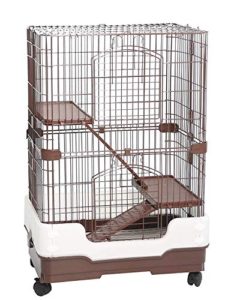 Homey Pet 3 Tiers Chinchilla Hamster Rat Ferret Cage with Sleeping Platform