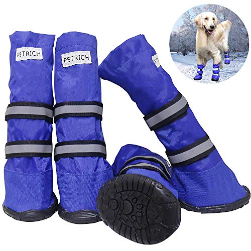 URBEST Dog Shoes, Waterproof Dog Boots for Medium and Large Dogs