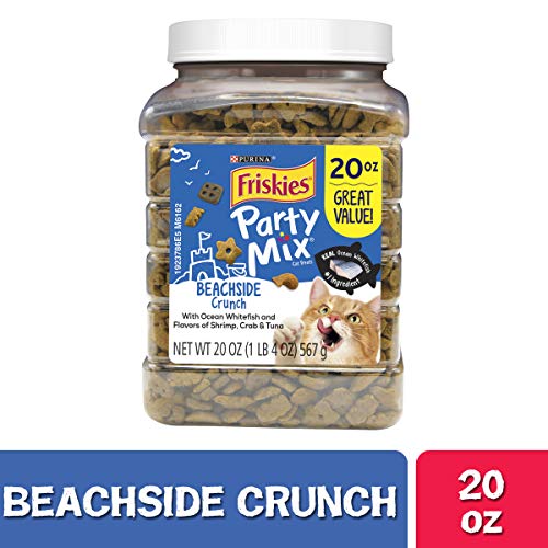Purina Friskies Made in USA Facilities Cat Treats, Party Mix Beachside Crunch
