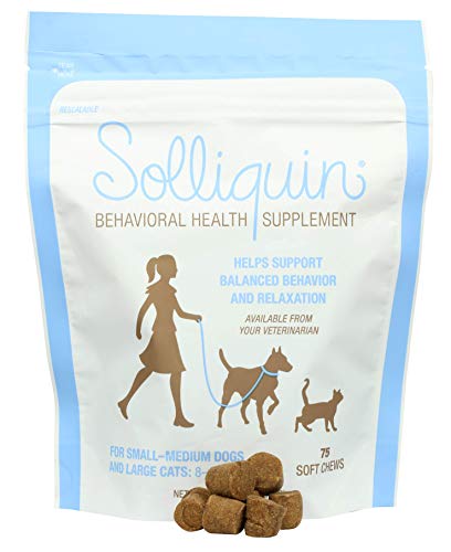 NUTRAMAX Solliquin Soft Chews 75 Ct for SM to Med Dogs/Large Cats