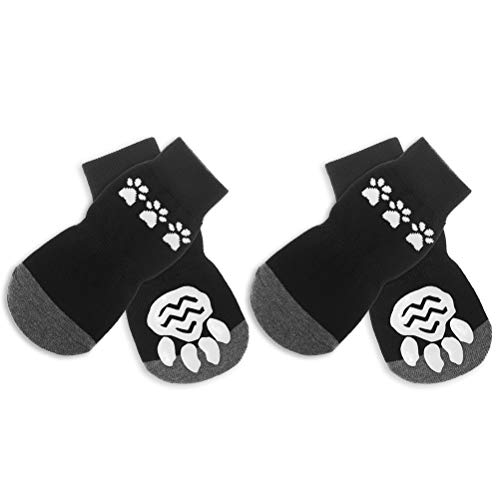 BINGPET Anti Slip Dog Socks for Large Dogs, Hardwood Floors Pet Paw Protectors