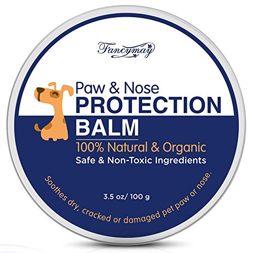 Fancymay Organic Paw and Nose Balm Wax (Large - 100 Gram) for Dogs and Cats